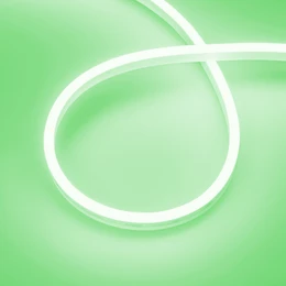 Фото #1 товара Светодиодная лента герметичная AURORA-PS-A120-12x6mm 24V Green (10 W/m, IP65, 2835, 5m) (Arlight, Силикон)