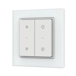Фото #1 товара INTELLIGENT ARLIGHT Кнопочная панель SMART-RF-801-22-MULTI белая, квадрат. (3V, стекло, 2.4G) (IARL, IP20 Пластик, 5 лет)