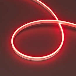 Фото #1 товара Светодиодная лента герметичная MOONLIGHT-SIDE-A168-4x10mm 24V Red (7.2 W/m, IP65, 5m, wire x2) (Arlight, Вывод кабеля прямой)