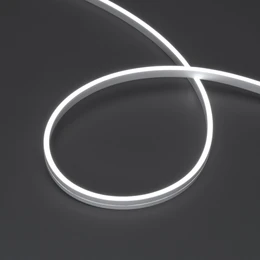Фото #1 товара Светодиодная лента герметичная MOONLIGHT-SIDE-A168-4x10mm 24V White6000 (7.2 W/m, IP65, 5m, wire x2) (Arlight, Вывод кабеля прямой)