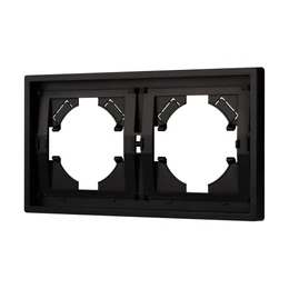 Фото #1 товара Рамка пластиковая FRM-TENDO-PL-2-BK (Arlight, Черный)