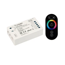 Фото #1 товара Контроллер ARL-OVAL-RGBW Black (5-24V, 4x4A, ПДУ Овал, RF) (Arlight, IP20 Пластик, 3 года)