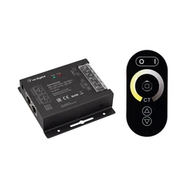 Фото #1 товара Контроллер ARL-4022-OVAL-MIX Black (12-24V, 2x10A, ПДУ, RF) (Arlight, IP20 Металл, 3 года)
