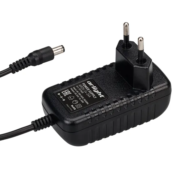 Фото товара Блок питания ARDV-24-24A (24V, 1A, 24W) (Arlight, Адаптер, 2 года)
