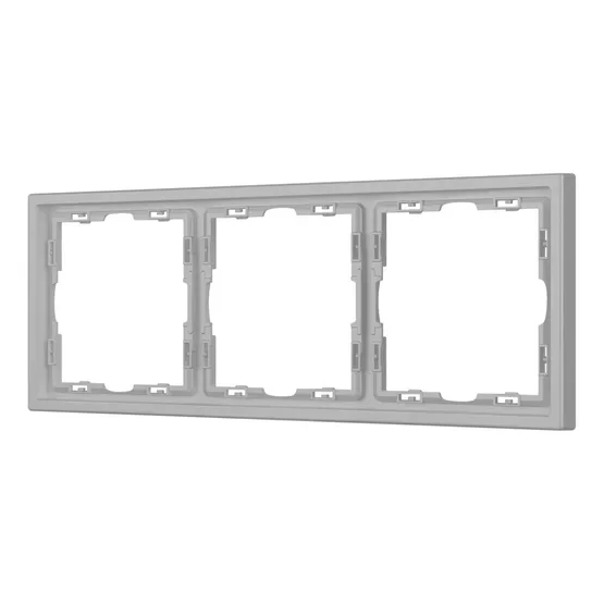Фото #1 товара Рамка пластиковая FRM-NOBE-SFPL-3-IS (Arlight, Никель)