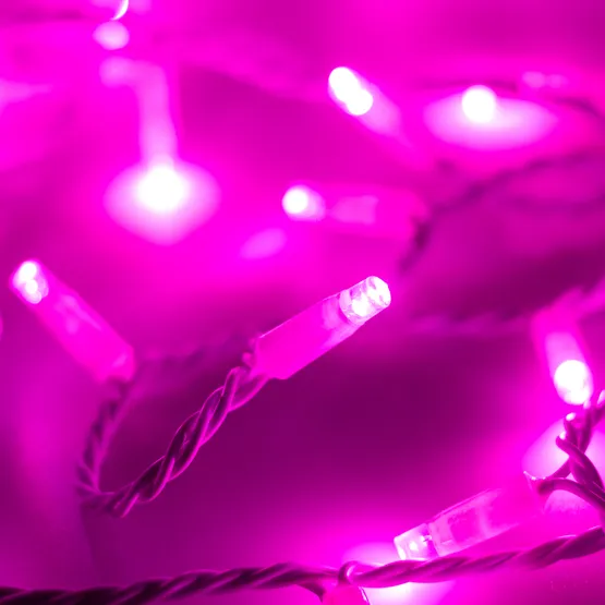 Фото #2 товара Светодиодная гирлянда ARD-STRING-CLASSIC-10000-WHITE-100LED-STD PINK (230V, 7W) (Ardecoled, IP65)