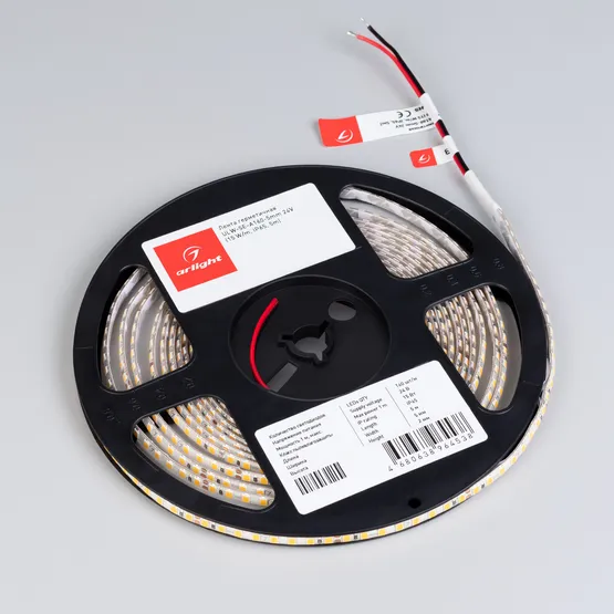 Фото #3 товара Светодиодная лента герметичная ULW-SE-A160-5mm 24V Warm3500 (15 W/m, IP65, 5m) (Arlight, CRI>90)