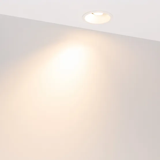 Фото #7 товара Светильник MS-FLOW-BUILT-R85-12W Warm3000 (WH, 55 deg, 230V) (Arlight, IP20 Металл, 5 лет)