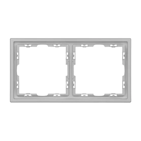 Фото #2 товара Рамка пластиковая FRM-NOBE-SFPL-2-IS (Arlight, Никель)