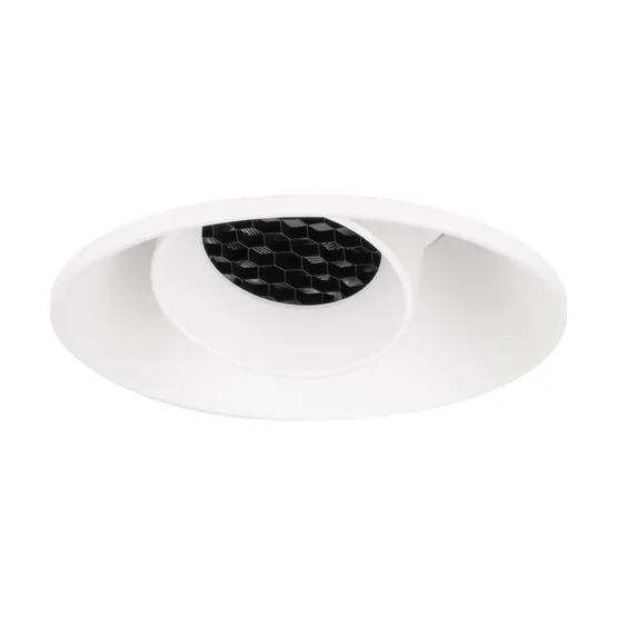 Фото #1 товара Светильник безрамочный DL-ROTARA-R63-6W Warm3000 (Белый RAL9003, 15 deg, 230V) (Arlight, IP20 Металл, 5 лет)