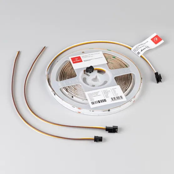 Фото #3 товара Светодиодная лента SPI-COB-X630-12mm 24V RGB-PX63 (11 W/m, IP20, 5m) (Arlight, -)