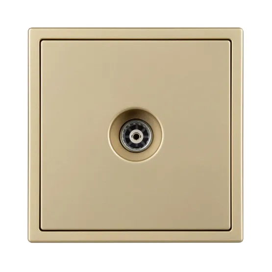 Фото #3 товара Механизм телевизионной розетки SCT-NOBE-MTV1-SFPL-GD (Arlight, Золотой песок)