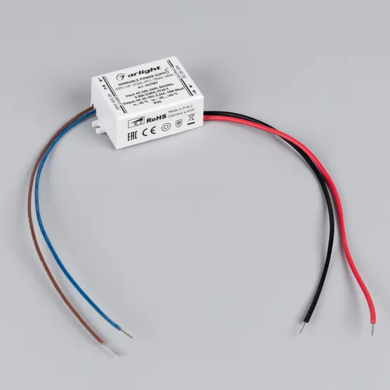 Фото #2 товара Блок питания ARPJ-SP-39260-PFC-TRIAC-MINI (10W, 20-39V, 260mA) (Arlight, IP65 Пластик, 5 лет)