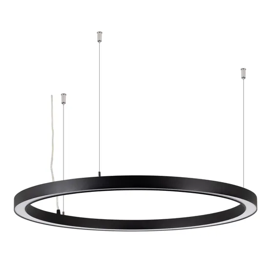 Фото товара Светильник SP-CIRCLE-HANG-O3535-D1200-75W Warm3000 (RAL9005, 120 deg, 230V) IP40 LED (Arlight, Алюминий)