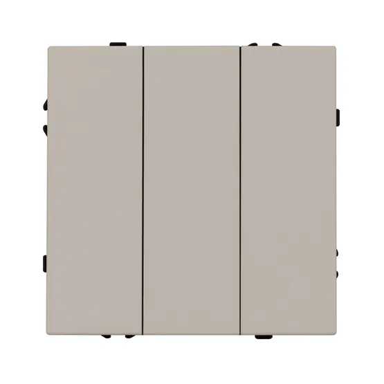 Фото #2 товара Механизм выключателя трехклавишный непроходной SWT-NOBE-MK03-SFPL-CA (230V, 10A) (Arlight, Кашемир)