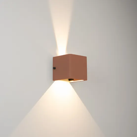 Фото #7 товара Светильник LGD-PERAN-WALL-S120x120-6W Warm3000 (Beige red, 0-80 deg, 230V) (Arlight, IP65 Бетон, 3 года)