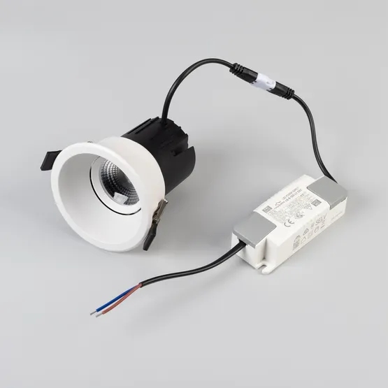 Фото #7 товара Светильник MS-FLOW-BUILT-R85-12W Day4000 (WH, 55 deg, 230V) (Arlight, IP20 Металл, 5 лет)