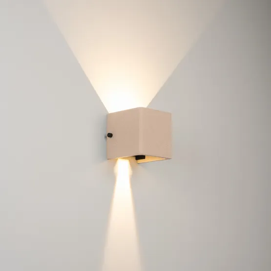 Фото #4 товара Светильник LGD-PERAN-WALL-S120x120-6W Warm3000 (Light ivory, 0-80 deg, 230V) (Arlight, IP65 Бетон, 3 года)