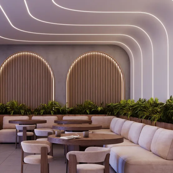 Фото #4 товара Силиконовый профиль WPH-FLEX-1616-TWIST-S11-20m WHITE (Arlight, Силикон)