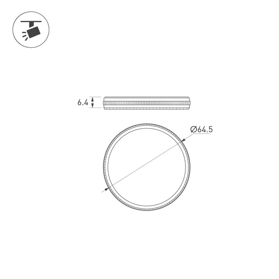 Фото #3 товара Фильтр LGD-ARTIFACT-CPL-LENS-R62 (WH) (Arlight, Металл)
