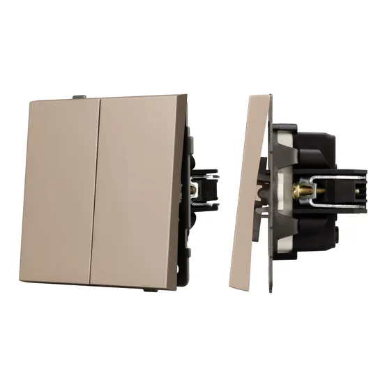 Фото #1 товара Механизм выключателя управления шторами SWT-TENDO-MKR2-PL-GD (230V, 10A) (Arlight, -)