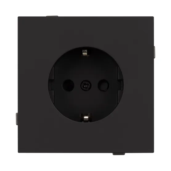 Фото #2 товара Механизм электрической розетки SCT-TENDO-MEU1-SFPL-BK (230V, 16A) (Arlight, -)