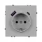 Минифото #2 товара Механизм розетки с USB зарядкой SCT-NOBE-MUAC-SFPL-IS (230V, 16A) (Arlight, Никель)