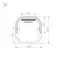 Минифото #2 товара Профиль LINE-D-1515-2000 SQUARE ANOD (Arlight, Алюминий)